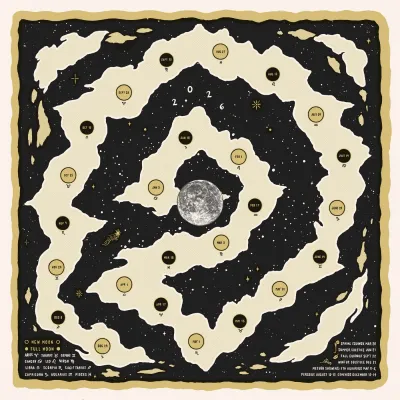 Moon Calendar by Vanessa Adams