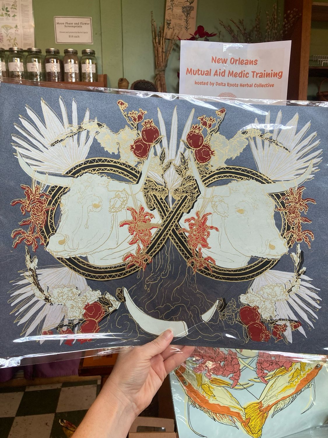 Bull Print by Rachel Speck