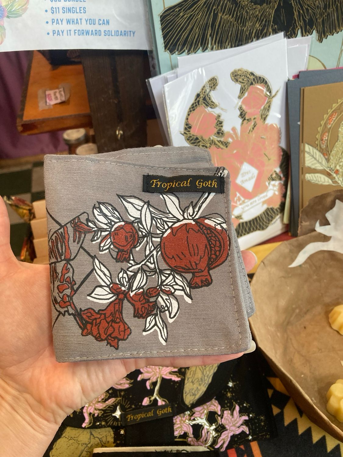 Pomegranate Wallet by Rachel Speck (compact)