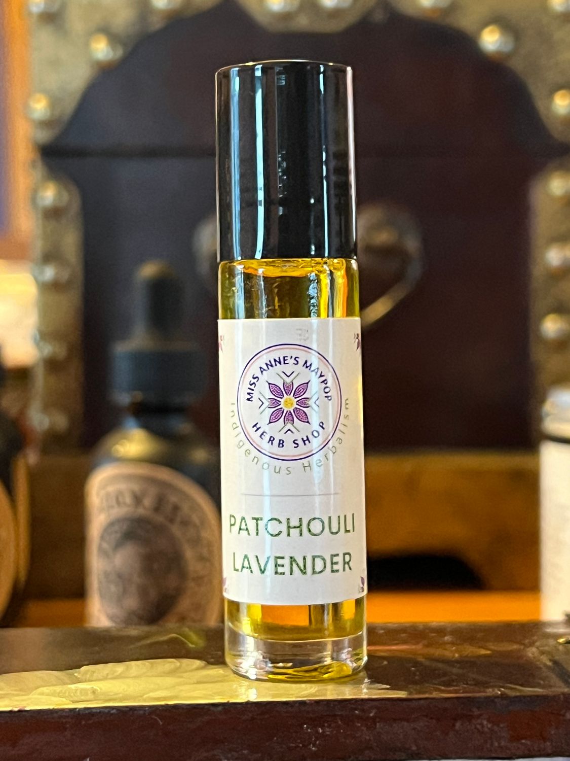 Miss Anne's Patchouli Lavender Oil Roll-On (1/3 oz.)