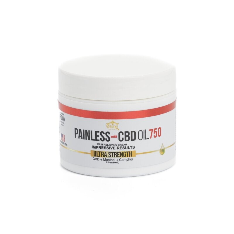 Painless Cream with CBD Oil 750