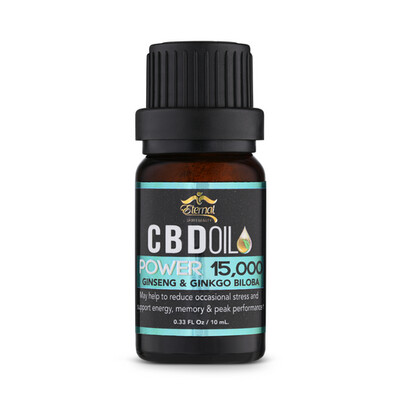 Eternal CBD Oil Power 15,000 with Ginseng & Ginkgo Biloba Eternal CBD Oil Power 15,000 with Ginseng & Ginkgo Biloba