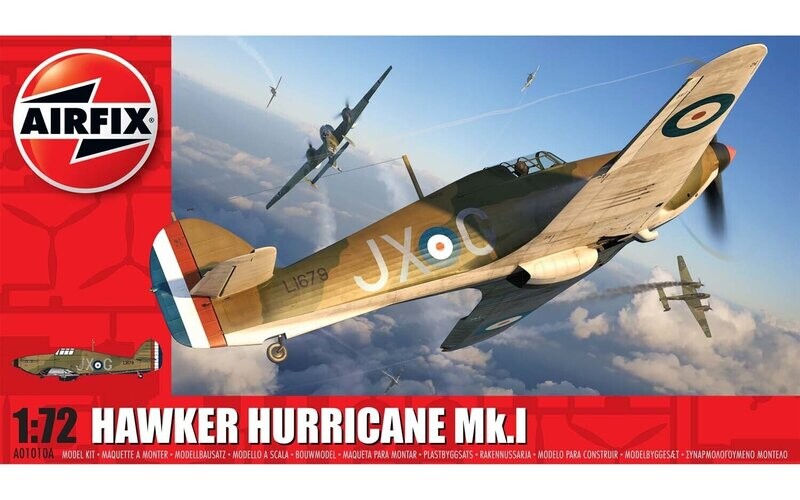 Airfix A01010A Hawker Hurricane Mk.I 1:72 Scale Plastic Model Kit