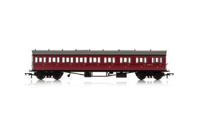 Hornby R4879 BR, Collett 57' Bow Ended E131 Nine Compartment Composite (Right Hand), W6631W - Era 4