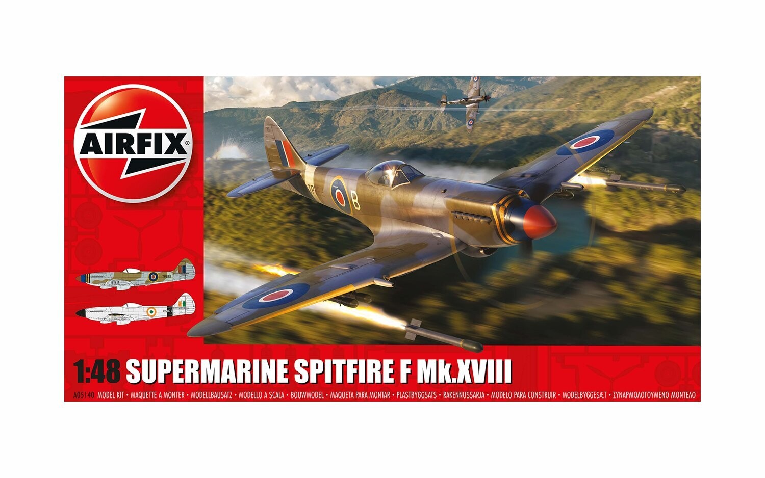 Airfix A05140 Supermarine Spitfire F Mk.XVIII 1:48 Scale Plastic Model Kit