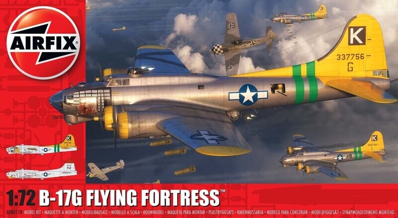 Airfix A08017B Boeing B-17G Flying Fortress 1:72 Scale Plastic Model Kit