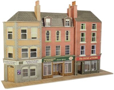 Metcalfe PO205 OO/HO Scale Low Relief Pub & Shops Card Kit