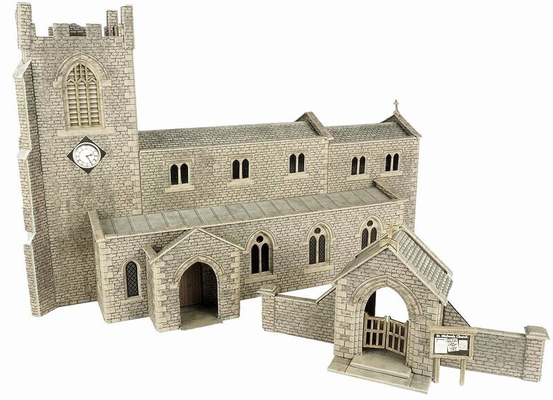 Metcalfe PO226 OO/HO Scale Parish Church Card Kit
