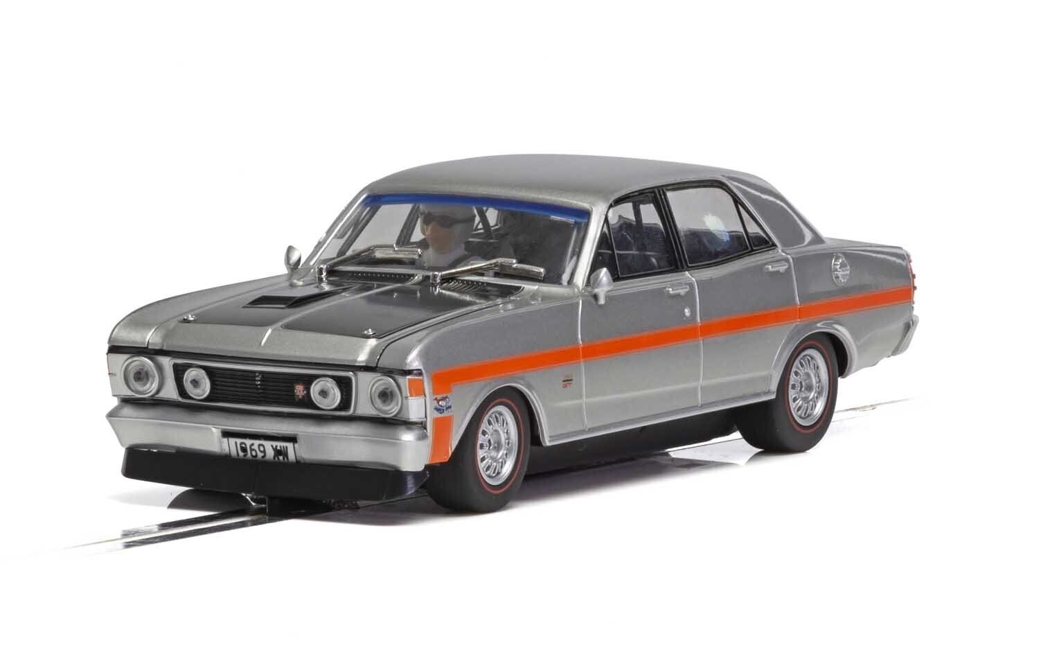 Scalextric C4037 Ford XW Falcon Silver Fox Slot Car