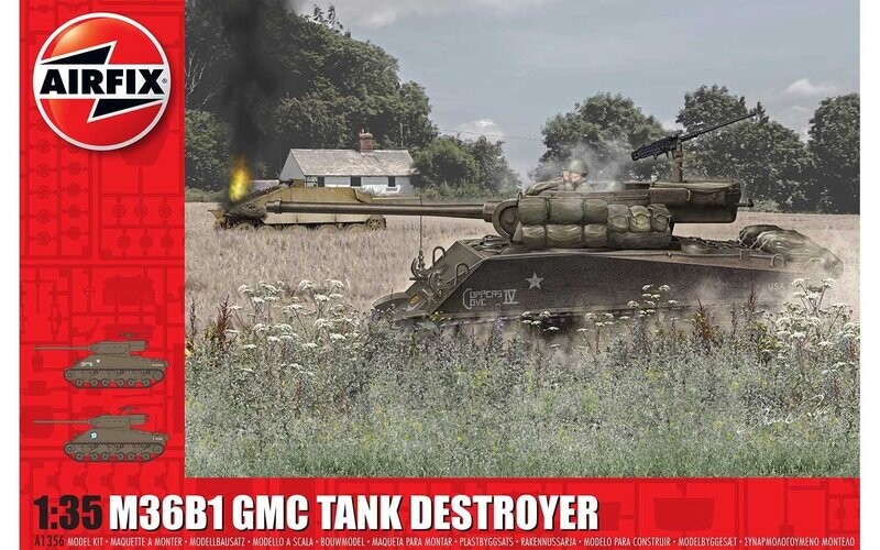 Airfix A1356 M36B1 GMC (U.S. Army) 1:35 Scale Plastic Model Kit