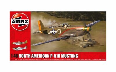 Airfix A05131A North American P-51D Mustang 1:48 Scale Plastic Model Kit