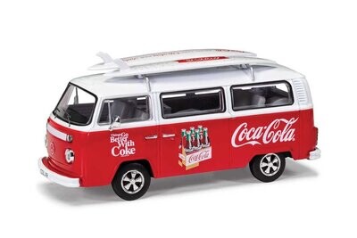 Corgi CC02746 Coca-Cola Volkswagen Campervan Type 2 (T2) Bay Window - Surf Van Diecast Model
