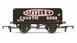 Hornby R6811-PO Seven plank open wagon "Staveley Caustic Soda"