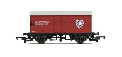 Hornby R6474 Long Wheel Base Box Van "Sheaf Materials Handling Ltd" - Railroad Range