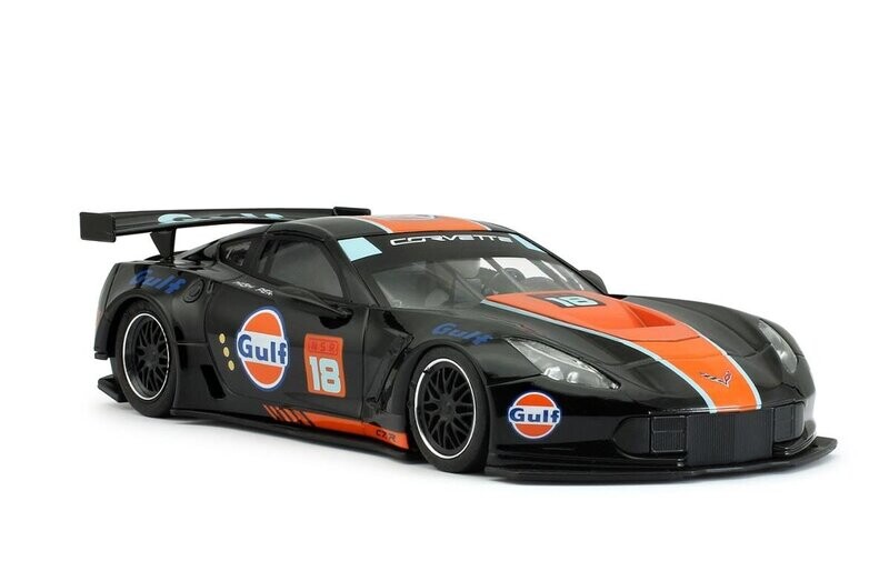 NSR 0217AW Corvette C7R Gulf Black No.18 AW King 21 EVO3 Slot Car
