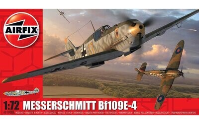 Airfix A01008A Messerschmitt Bf109E-4 1:72 Scale Plastic Model Kit