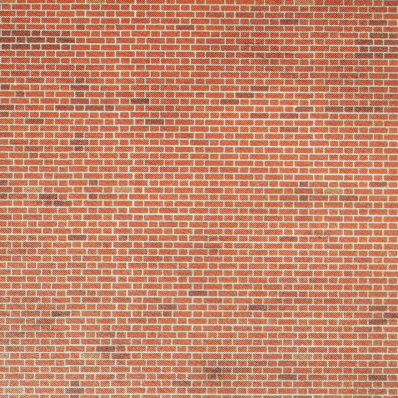 Metcalfe M0054 OO/HO Scale Red Brick Sheets