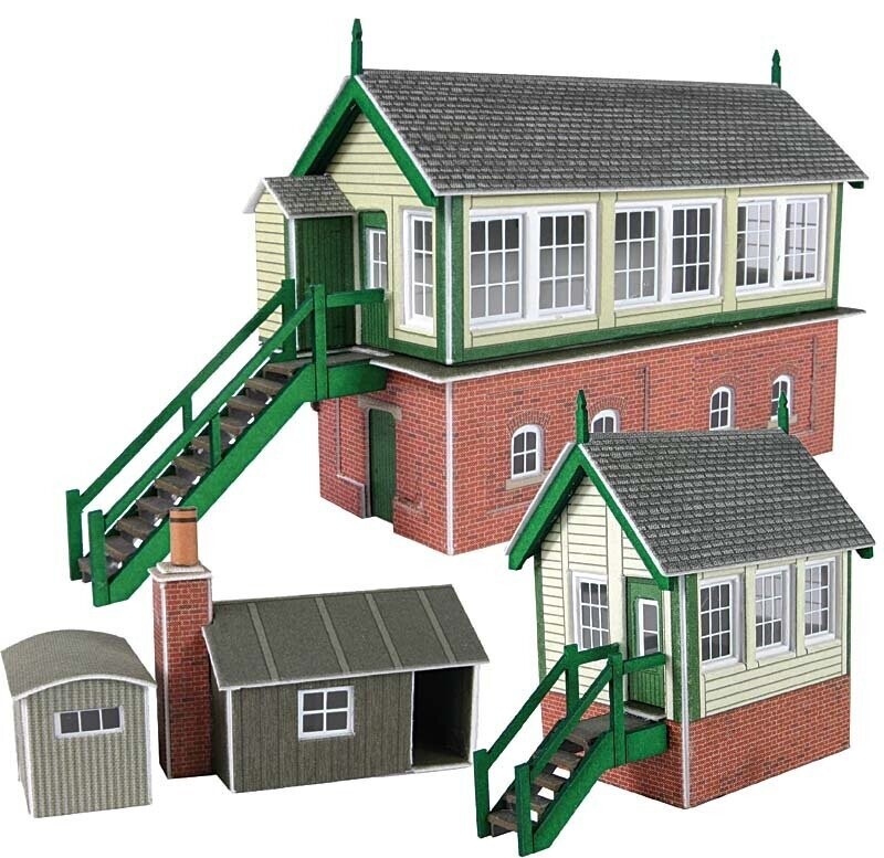 Metcalfe PN133 N Scale Signal Box Set Card Kit