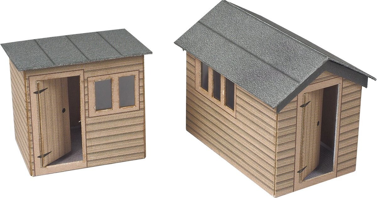 Metcalfe PO512 OO/HO Scale Garden Sheds Card Kit