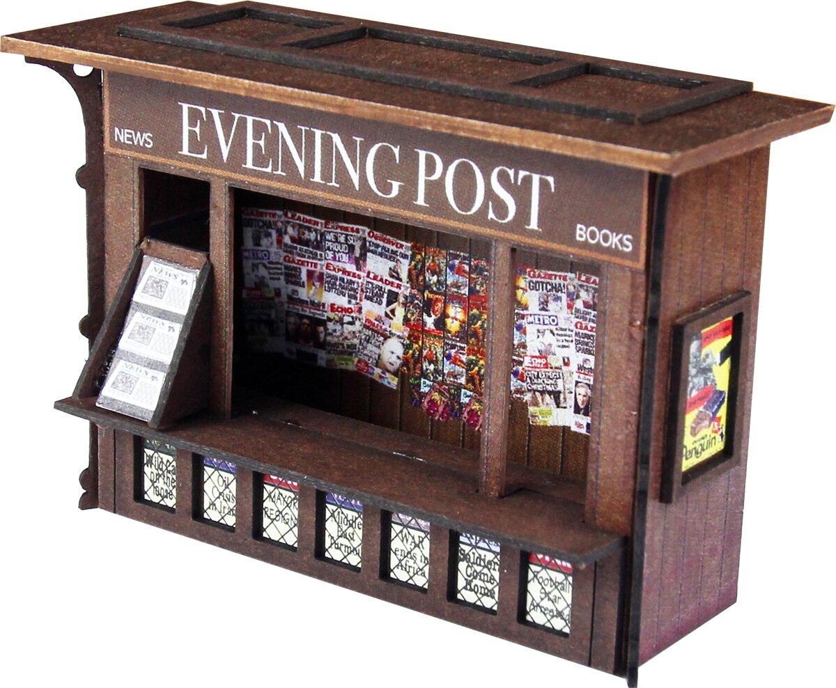 Metcalfe PO517 OO/HO Scale Platform Kiosk Card Kit