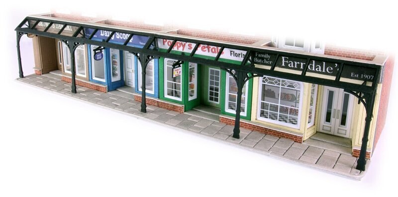 Metcalfe PO572 OO/HO Scale Arcade Shop Front Card Kit
