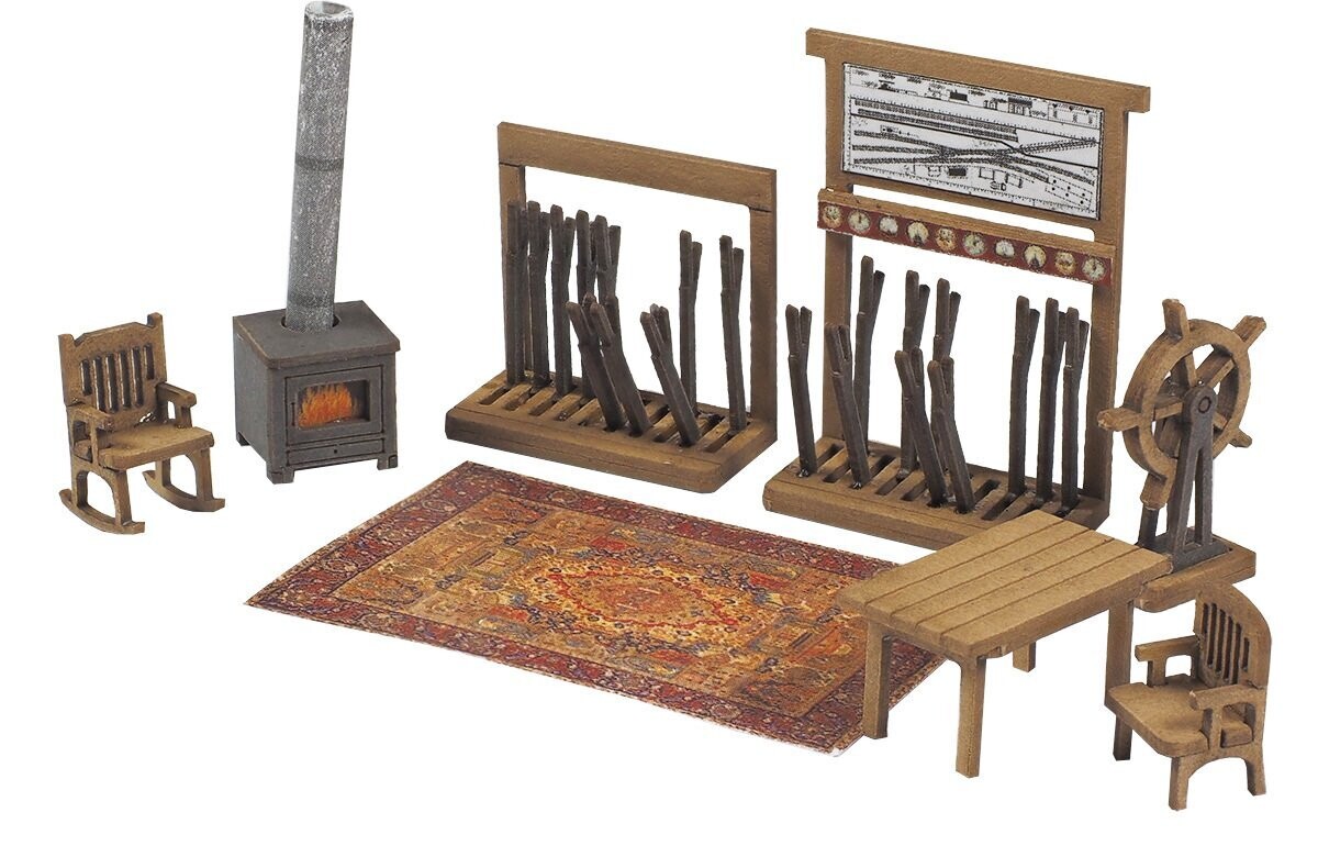 Metcalfe PO580 OO/HO Scale Signal Box Interior Card Kit