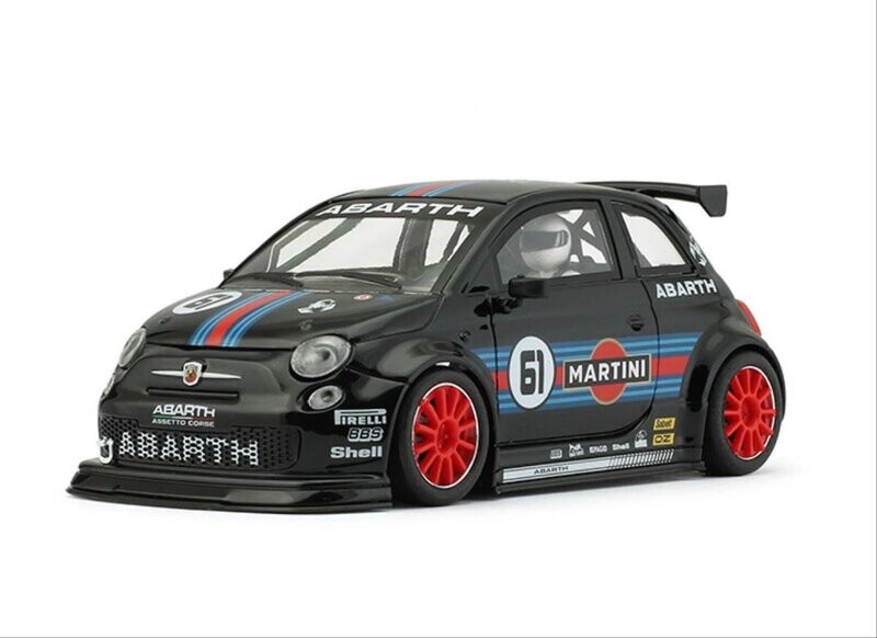 NSR 0261SW 500 Abarth Special Edition Martini Black No.61 Slot Car