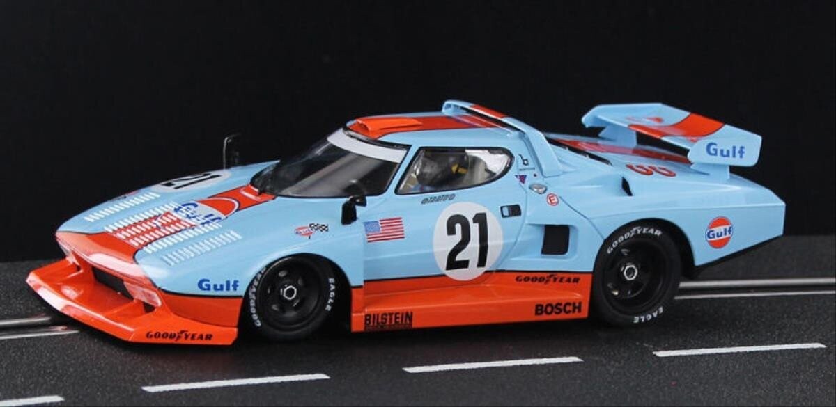 Sideways SWHC07-A Lancia Stratos Turbo Gr.5 Gulf Limited Edition Slot Car