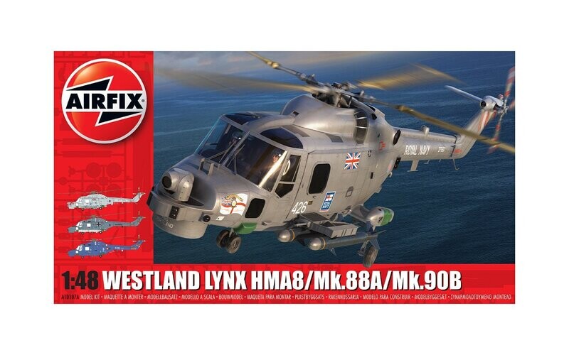 Airfix A10107A Westland Lynx HMA8/Mk.88/Mk.90B 1:48 Scale Plastic Model Kit
