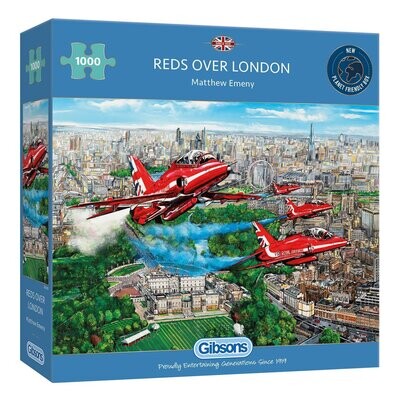 Gibsons G6335 Reds Over London 1000 Piece Jigsaw Puzzle