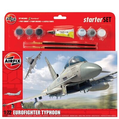 Airfix A50098A Large Starter Set - Eurofighter Typhoon Plastic Model Kit 1:72 Scale