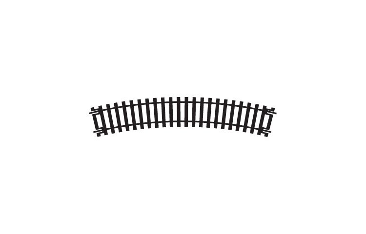 Hornby R606 Curve - 2nd Radius Track OO/HO Gauge