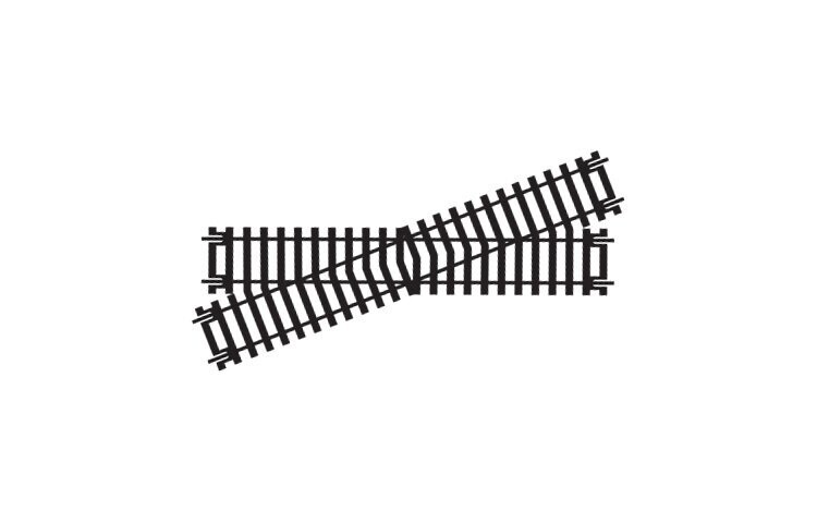 Hornby R614 Diamond Crossing - Left Hand Track OO/HO Gauge
