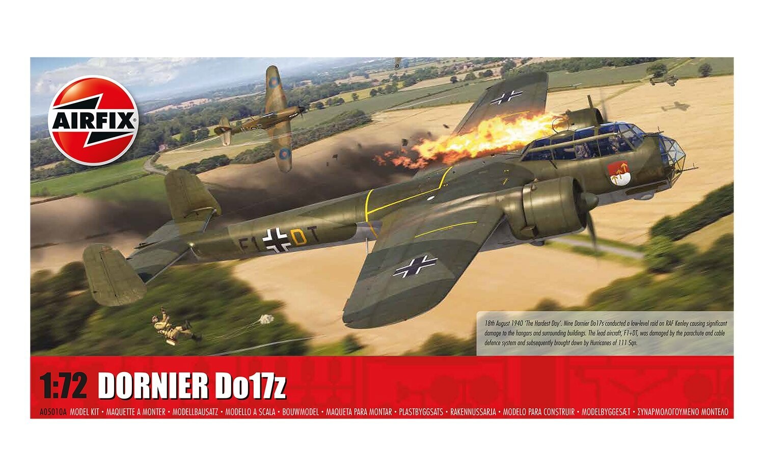 Airfix A05010A Dornier Do.17z 1:72 Scale Plastic Model Kit