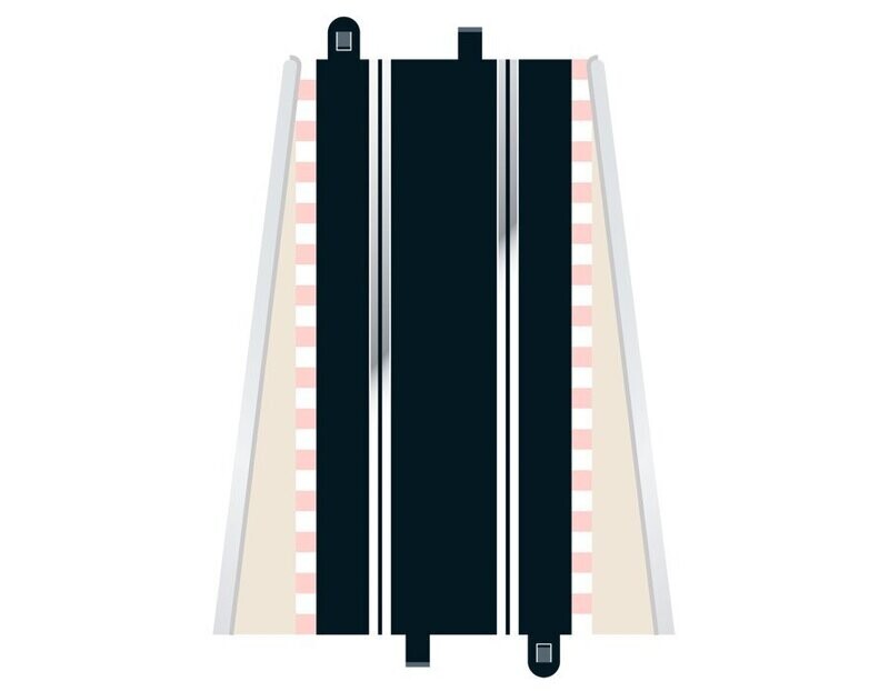 Scalextric C8205 Standard Straight 350mm x 2