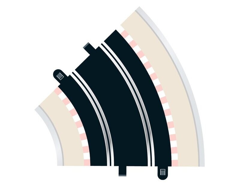Scalextric C8206 Radius 2 Curve 45° x 2