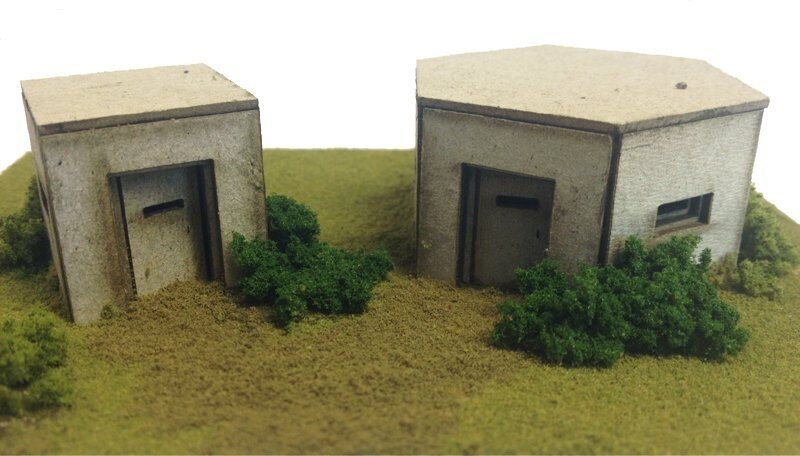 Metcalfe PO520 OO/HO Scale Type 22 & Type 26 Pillbox Card Kit