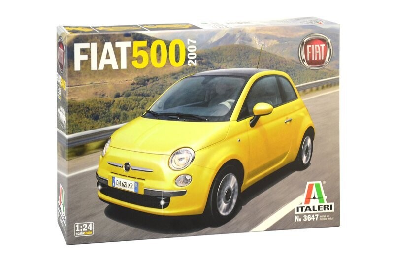 Italeri 3647 Fiat 500 (2007) 1:24 Scale Plastic Model Kit