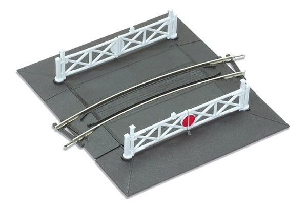 Peco ST-266 Curved Level Crossing, 1st Radius OO/HO Gauge