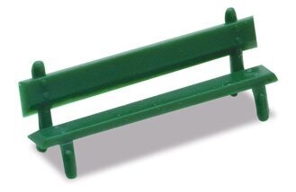 Peco LK-25 Platform Seats, Green OO/HO Gauge 12 PCS