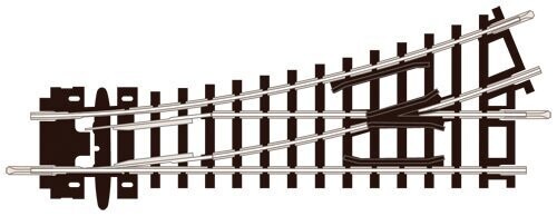 Peco ST-6 Turnout, 1st Radius, Left Hand  Code 80 N Gauge