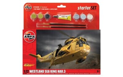 Airfix A55307B Large Starter Set - Westland Sea King HAR.3 1:72 Scale Plastic Model Kit