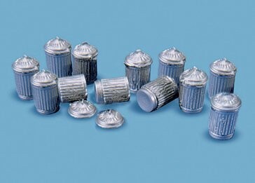 Modelscene by Peco 5083 Dustbins 12pcs OO/HO Gauge