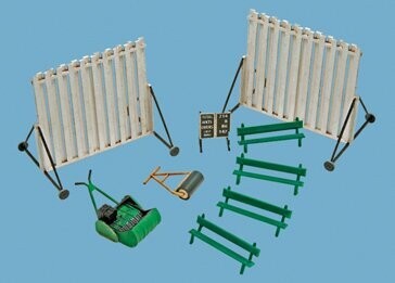 Modelscene by Peco 5401 Cricket Ground Accessories Kit OO/HO Gauge
