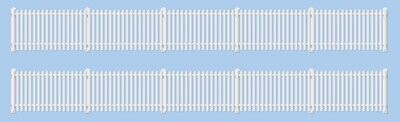Ratio 421 GWR Station Fencing- White Kit OO/HO Gauge
