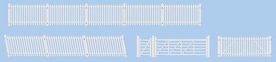 Ratio 420 GWR Station Fencing- White Kit OO/HO Gauge