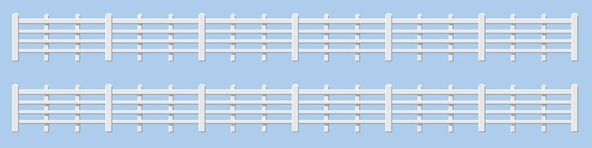 Ratio 424 Lineside Fencing- White Kit OO/HO Gauge