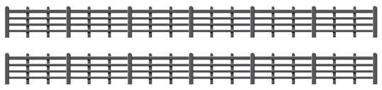 Ratio 425 Lineside Fencing- Black Kit OO/HO Gauge