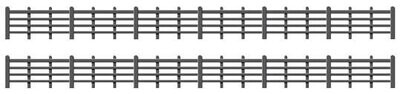 Ratio 425 Lineside Fencing- Black Kit OO/HO Gauge