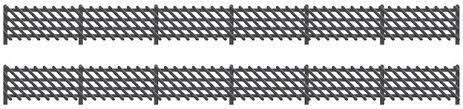 Ratio 427 LMS Station Fencing- Black Kit OO/HO Gauge